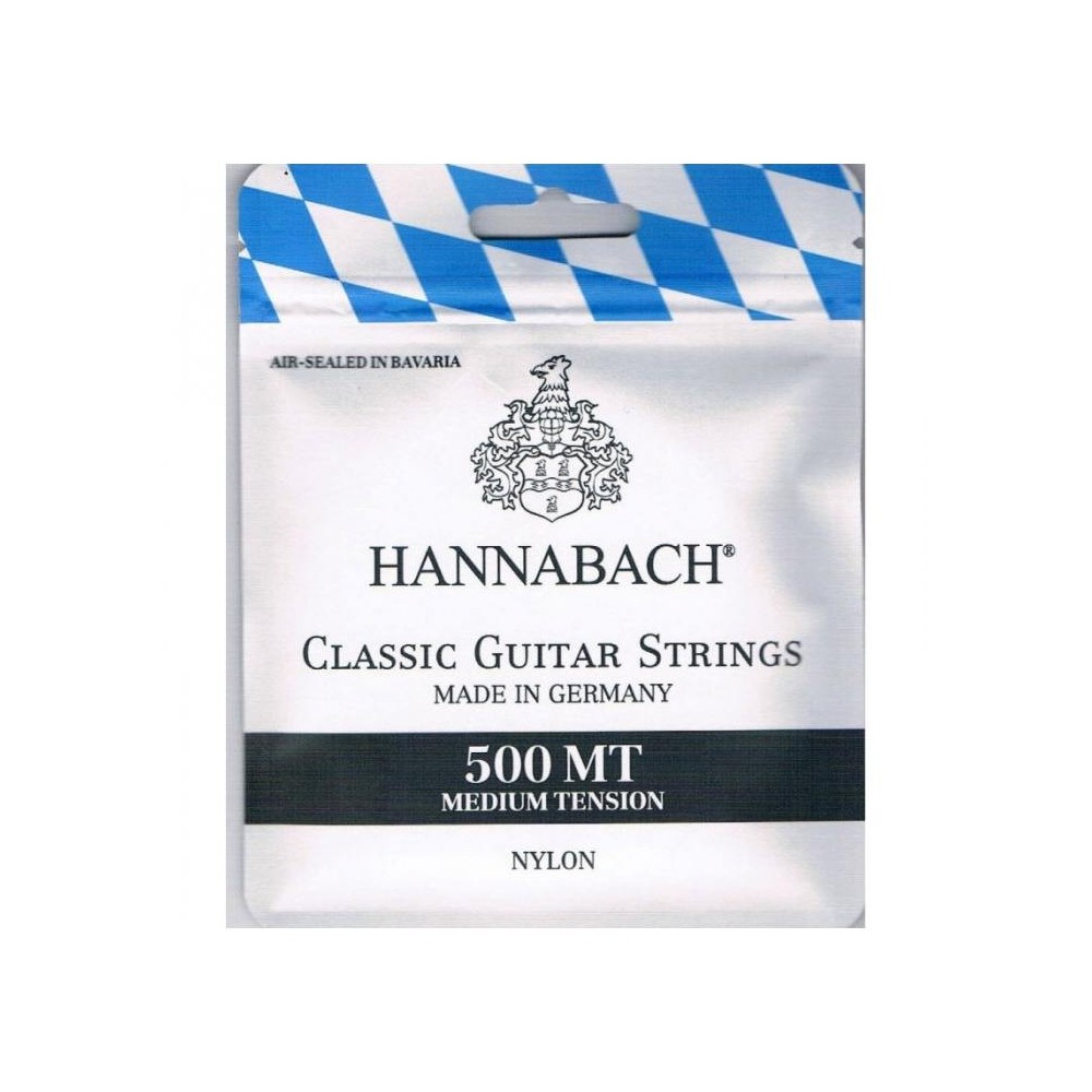 Hannabach 728-mt Konzertgitarrensaiten – Medium Spannung, Nylon/Silber, Für Klassische Gitarren